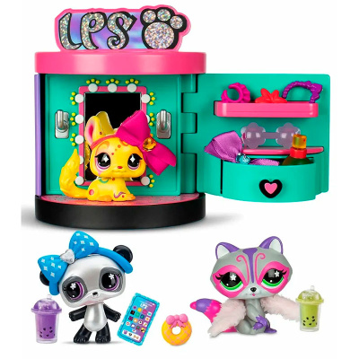 Игровой набор Littlest Pet Shop Станция Стиля Панда Шиншилла Енот Hasbro 00722_LPS 1